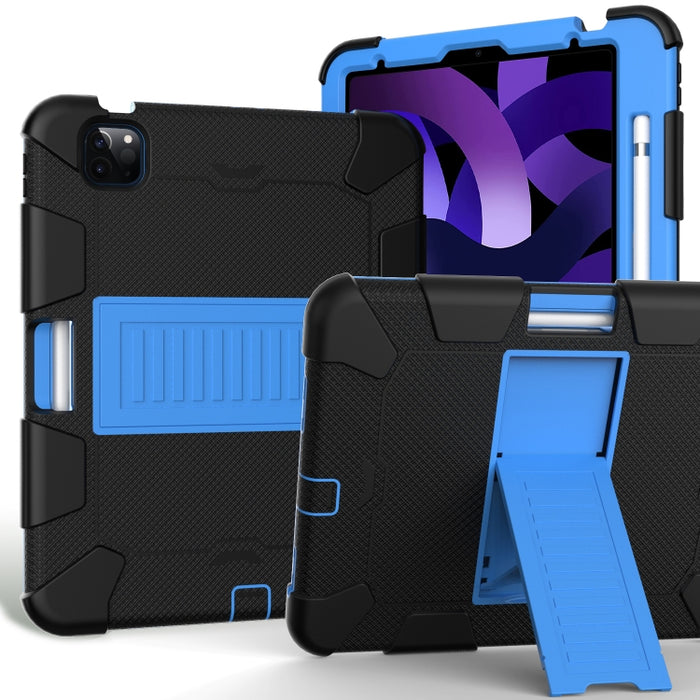 Funda protectora de silicona bicolor a prueba de golpes con soporte