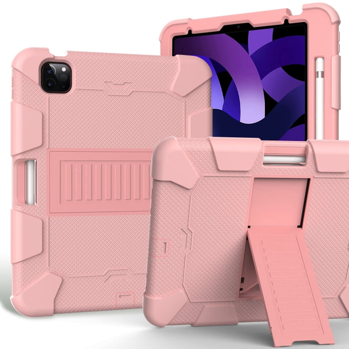 Funda protectora de silicona bicolor a prueba de golpes con soporte