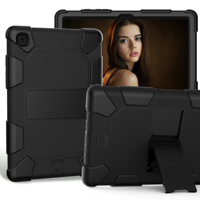 Funda protectora de silicona bicolor a prueba de golpes con soporte