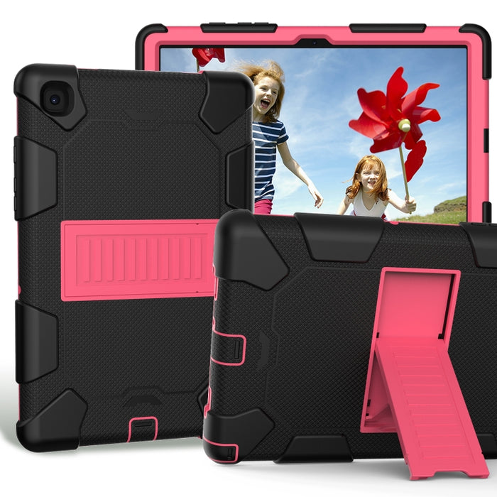 Funda protectora de silicona bicolor a prueba de golpes con soporte
