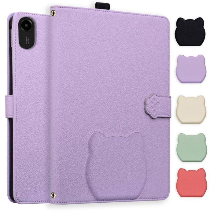Funda para tablet de piel de lichi con tacto de piel de gato, For Xiaomi Redmi Pad 2 SE 9.7 2026, For Xiaomi Pad 8 / 8 Pro 7 / 7 Pro, For Xiaomi Redmi Pad 2 Pro / Pro / Poco Pad, For Xiaomi Redmi K Pad, For Xiaomi Redmi Pad 2, For Xiaomi Redmi Pad SE 8.7