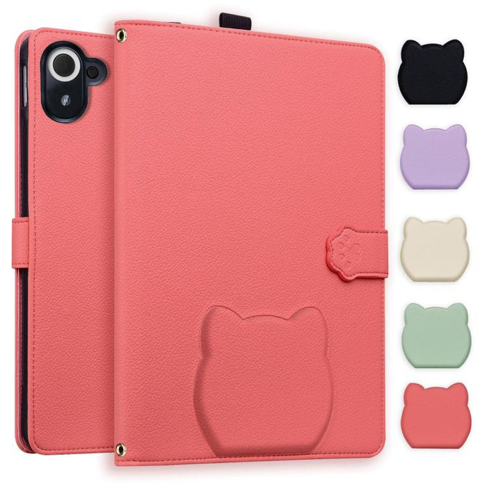 Funda para tablet de piel de lichi con tacto de piel de gato, For Xiaomi Redmi Pad 2 SE 9.7 2026, For Xiaomi Pad 8 / 8 Pro 7 / 7 Pro, For Xiaomi Redmi Pad 2 Pro / Pro / Poco Pad, For Xiaomi Redmi K Pad, For Xiaomi Redmi Pad 2, For Xiaomi Redmi Pad SE 8.7