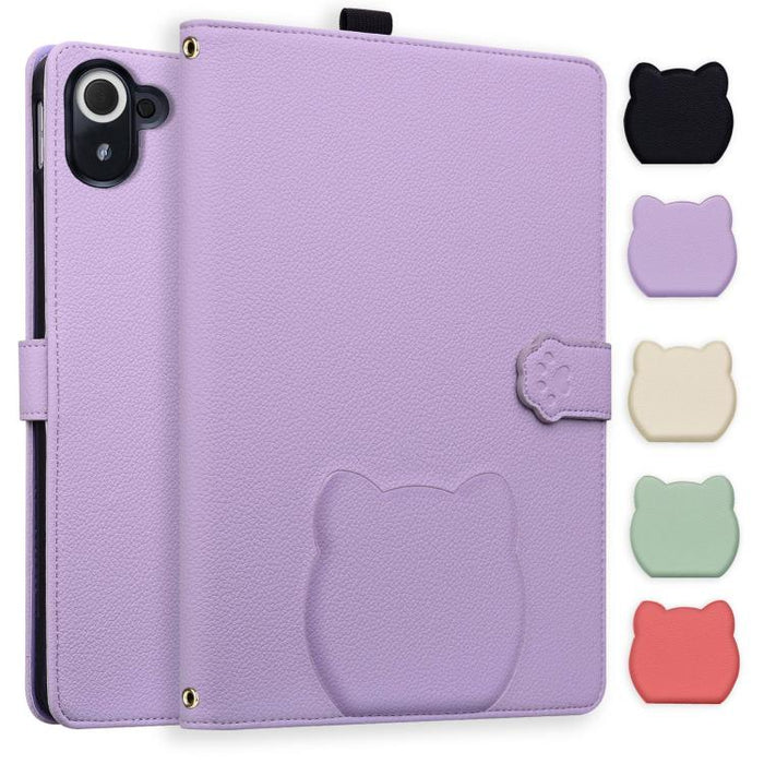 Funda para tablet de piel de lichi con tacto de piel de gato, For Xiaomi Redmi Pad 2 SE 9.7 2026, For Xiaomi Pad 8 / 8 Pro 7 / 7 Pro, For Xiaomi Redmi Pad 2 Pro / Pro / Poco Pad, For Xiaomi Redmi K Pad, For Xiaomi Redmi Pad 2, For Xiaomi Redmi Pad SE 8.7
