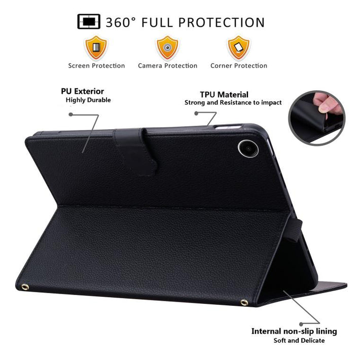 Funda para tablet de piel de lichi con tacto de piel de gato, For Xiaomi Redmi Pad 2 SE 9.7 2026, For Xiaomi Pad 8 / 8 Pro 7 / 7 Pro, For Xiaomi Redmi Pad 2 Pro / Pro / Poco Pad, For Xiaomi Redmi K Pad, For Xiaomi Redmi Pad 2, For Xiaomi Redmi Pad SE 8.7
