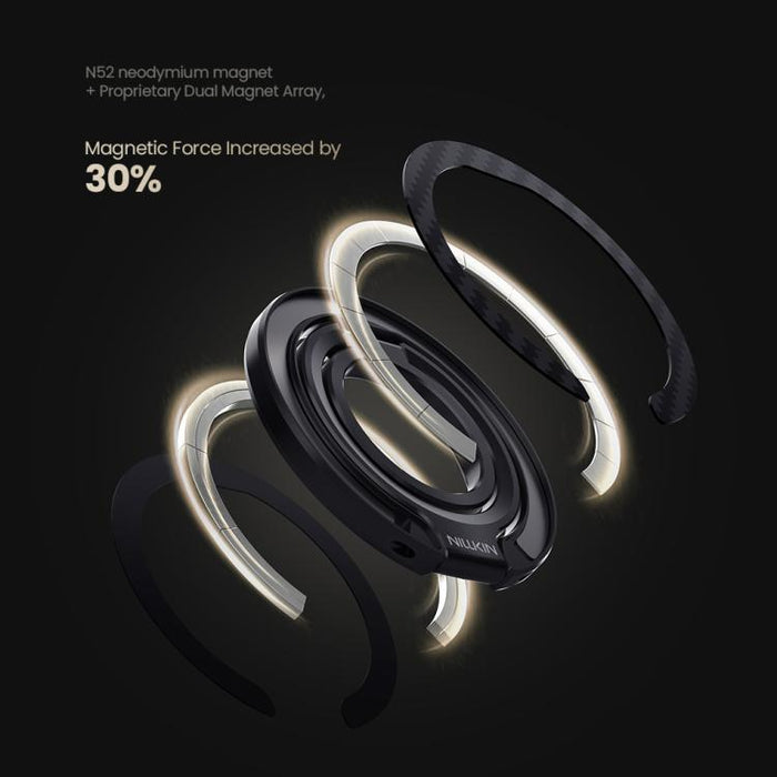 NILLKIN NKL13 FiberSnap 360 Degree Rotating Double-Sided Magnetic Finger Ring Phone Holder