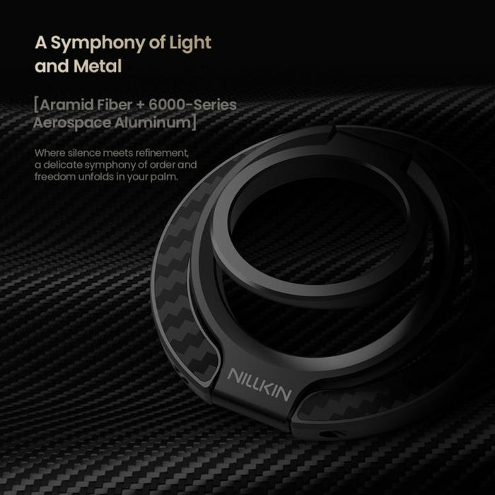NILLKIN NKL13 FiberSnap 360 Degree Rotating Double-Sided Magnetic Finger Ring Phone Holder