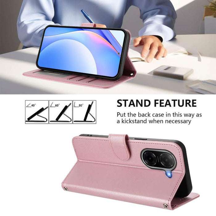 Funda de cuero RFID para teléfono con relieve de panda y cordón, For Redmi A7 Pro 171mm / Poco C85x 5G, For Redmi Turbo 5 Max / Poco X8 Pro Max, For Redmi Turbo 5 / Poco X8 Pro 5G, For Redmi Note 15 Pro+ 5G Global 163.3mm                               ...