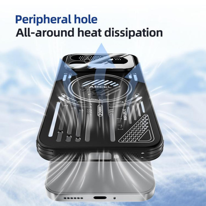 Funda para teléfono ABEEL Ice Fox Series MagSafe con disipador de calor y sistema de refrigeración, For Redmi K90 Pro Max/Poco F8 Ultra, For Redmi K90/Poco F8 Pro, For Redmi K80 Pro, For Redmi K80