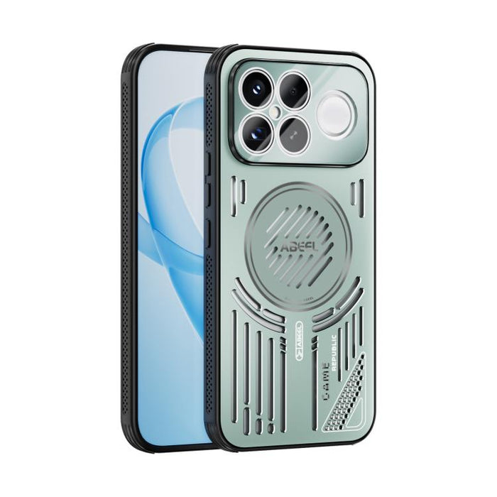 Funda para teléfono ABEEL Ice Fox Series MagSafe con disipador de calor y sistema de refrigeración, For Redmi K90 Pro Max/Poco F8 Ultra, For Redmi K90/Poco F8 Pro, For Redmi K80 Pro, For Redmi K80