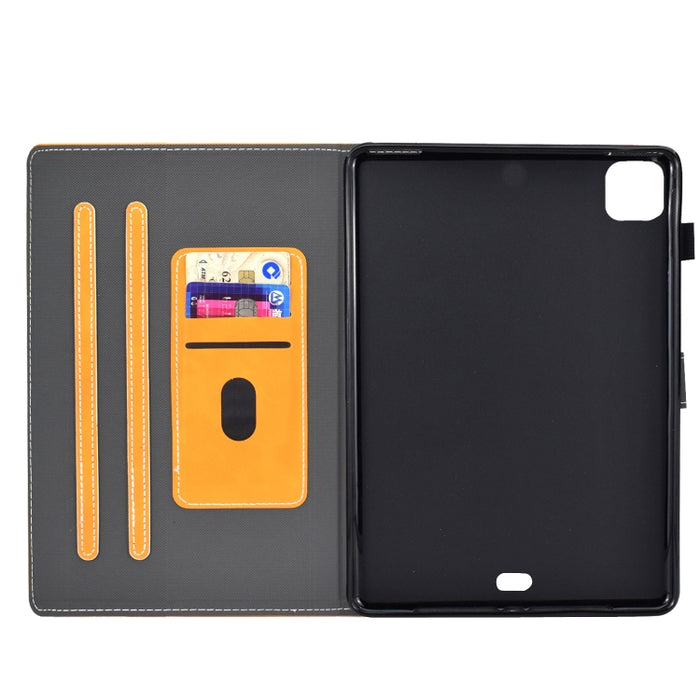 Estuche de cuero de PU con tapa horizontal con estampado de oso con soporte y ranura para tarjeta y tira antideslizante