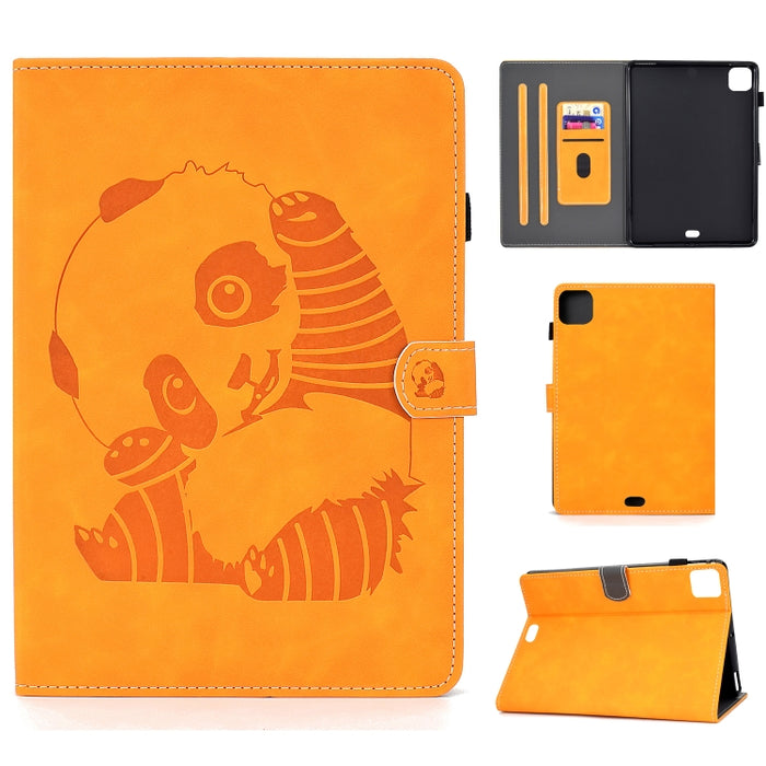 Estuche de cuero de PU con tapa horizontal con estampado de oso con soporte y ranura para tarjeta y tira antideslizante