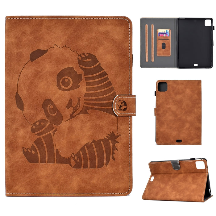 Estuche de cuero de PU con tapa horizontal con estampado de oso con soporte y ranura para tarjeta y tira antideslizante