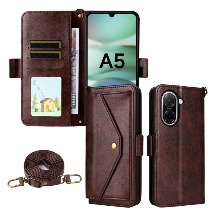 Funda para teléfono móvil de piel de vacuno con múltiples ranuras para tarjetas y diseño cruzado., For Redmi 15 5G Global / 15 4G SEA 169.5mm, For Redmi 15C 5G / 4G Global 171mm / Poco C85 4G, For Xiaomi 15T Pro 5G, For Xiaomi 15T 5G                   ...