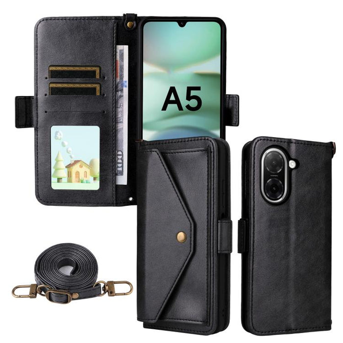 Funda para teléfono móvil de piel de vacuno con múltiples ranuras para tarjetas y diseño cruzado., For Redmi 15 5G Global / 15 4G SEA 169.5mm, For Redmi 15C 5G / 4G Global 171mm / Poco C85 4G, For Xiaomi 15T Pro 5G, For Xiaomi 15T 5G                   ...