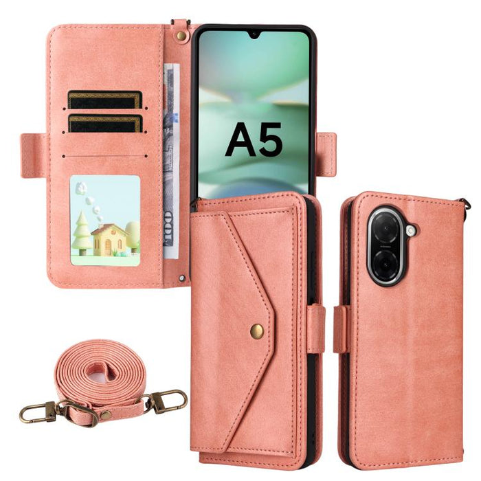 Funda para teléfono móvil de piel de vacuno con múltiples ranuras para tarjetas y diseño cruzado., For Redmi 15 5G Global / 15 4G SEA 169.5mm, For Redmi 15C 5G / 4G Global 171mm / Poco C85 4G, For Xiaomi 15T Pro 5G, For Xiaomi 15T 5G                   ...