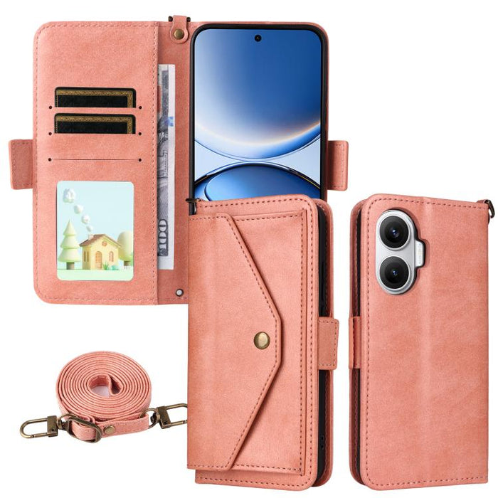 Funda para teléfono móvil de piel de vacuno con múltiples ranuras para tarjetas y diseño cruzado., For Redmi 15 5G Global / 15 4G SEA 169.5mm, For Redmi 15C 5G / 4G Global 171mm / Poco C85 4G, For Xiaomi 15T Pro 5G, For Xiaomi 15T 5G                   ...