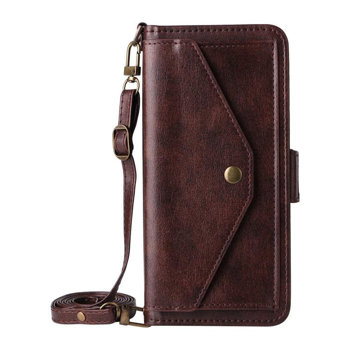 Funda para teléfono móvil de piel de vacuno con múltiples ranuras para tarjetas y diseño cruzado., For Redmi 15 5G Global / 15 4G SEA 169.5mm, For Redmi 15C 5G / 4G Global 171mm / Poco C85 4G, For Xiaomi 15T Pro 5G, For Xiaomi 15T 5G                   ...