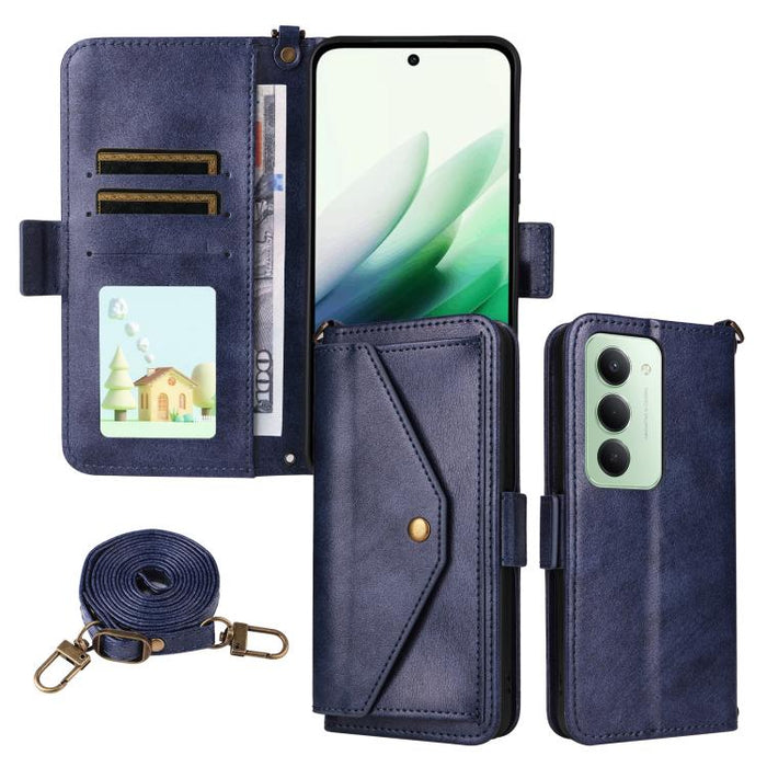 Funda para teléfono móvil de piel de vacuno con múltiples ranuras para tarjetas y diseño cruzado., For Redmi 15 5G Global / 15 4G SEA 169.5mm, For Redmi 15C 5G / 4G Global 171mm / Poco C85 4G, For Xiaomi 15T Pro 5G, For Xiaomi 15T 5G                   ...