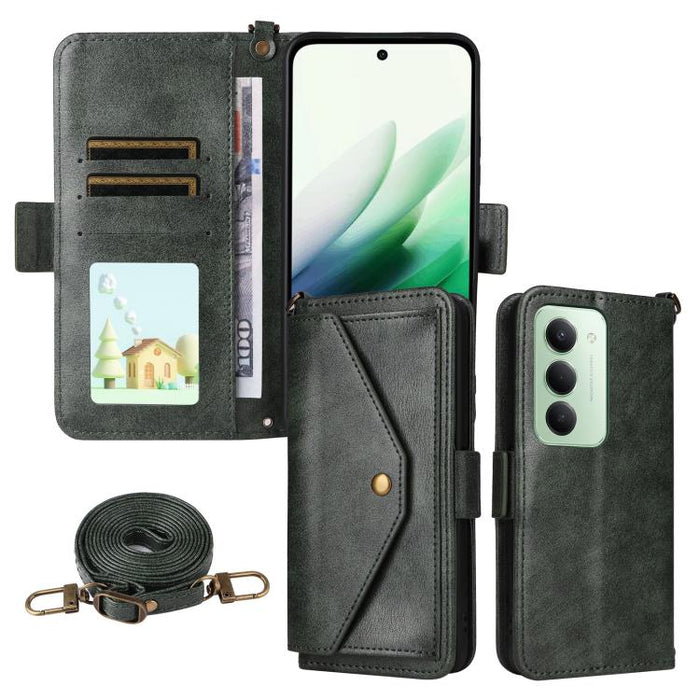 Funda para teléfono móvil de piel de vacuno con múltiples ranuras para tarjetas y diseño cruzado., For Redmi 15 5G Global / 15 4G SEA 169.5mm, For Redmi 15C 5G / 4G Global 171mm / Poco C85 4G, For Xiaomi 15T Pro 5G, For Xiaomi 15T 5G                   ...