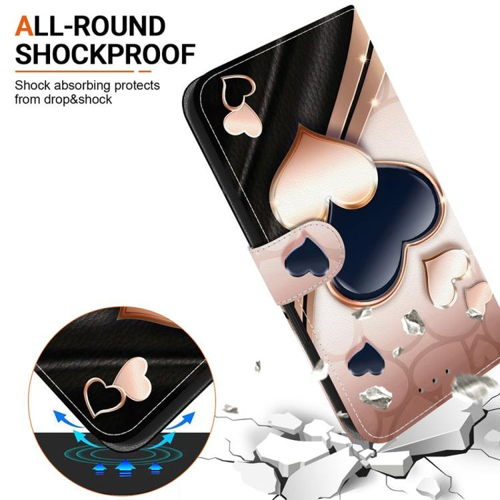 Funda para teléfono de cuero con textura de cristal y dibujo de colores, For Xiaomi 13T / 13T Pro / Redmi K60 Ultra