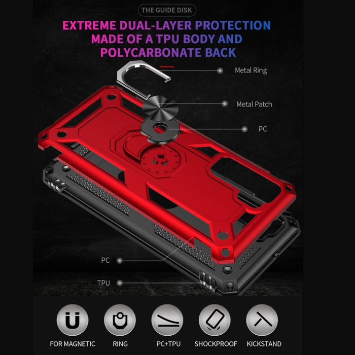 Funda protectora de TPU + PC a prueba de golpes con soporte giratorio de 360 grados, For Huawei P40 Lite 5G, For Xiaomi Mi 10 Ultra