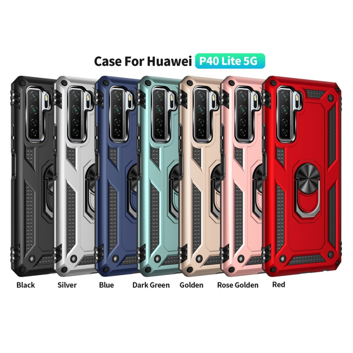 Funda protectora de TPU + PC a prueba de golpes con soporte giratorio de 360 grados, For Huawei P40 Lite 5G, For Xiaomi Mi 10 Ultra