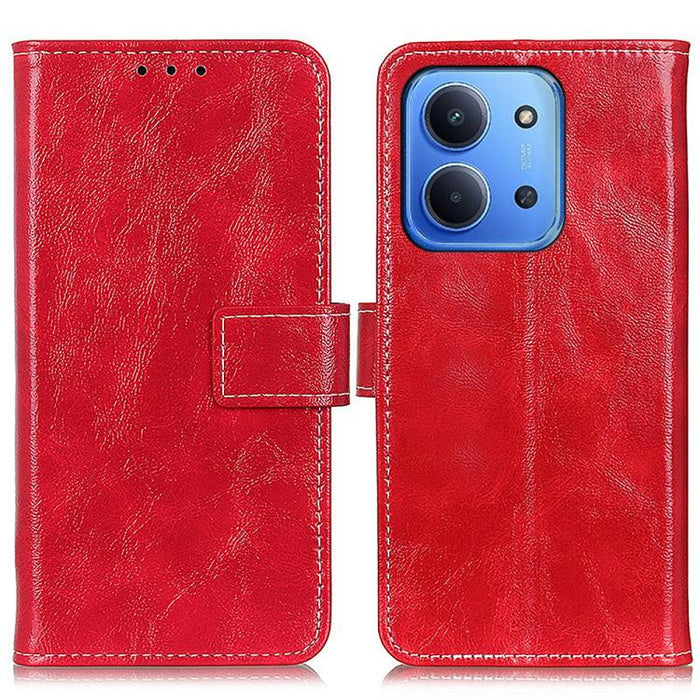Funda para teléfono de cuero con textura retro Crazy Horse, For Redmi A7 Pro 171mm/Poco C85x 5G, For Redmi Turbo 5 Max / Poco X8 Pro Max, For Redmi Turbo 5 5G / Poco X8 Pro 5G, For Redmi Note 15 Pro+ 5G Global 163.3mm, For Redmi Note 15 5G Global 164mm...