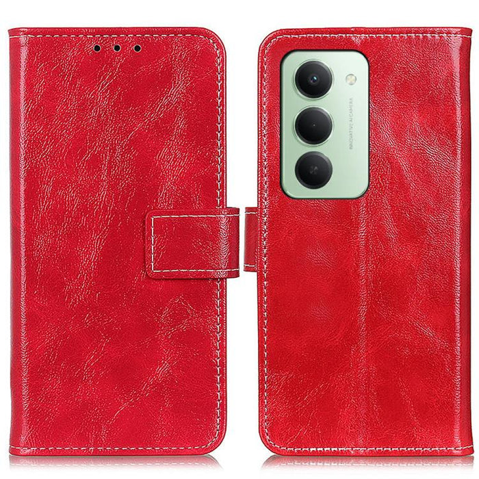 Funda para teléfono de cuero con textura retro Crazy Horse, For Redmi A7 Pro 171mm/Poco C85x 5G, For Redmi Turbo 5 Max / Poco X8 Pro Max, For Redmi Turbo 5 5G / Poco X8 Pro 5G, For Redmi Note 15 Pro+ 5G Global 163.3mm, For Redmi Note 15 5G Global 164mm...