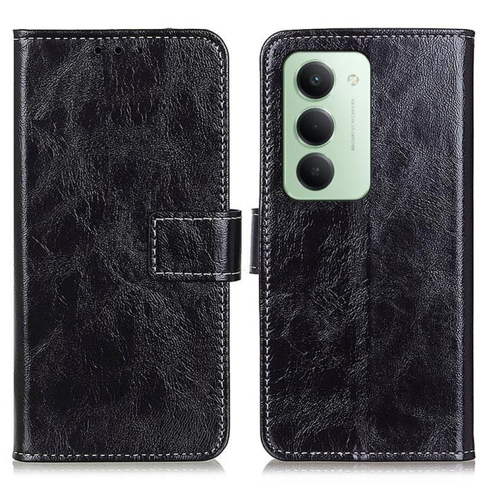 Funda para teléfono de cuero con textura retro Crazy Horse, For Redmi A7 Pro 171mm/Poco C85x 5G, For Redmi Turbo 5 Max / Poco X8 Pro Max, For Redmi Turbo 5 5G / Poco X8 Pro 5G, For Redmi Note 15 Pro+ 5G Global 163.3mm, For Redmi Note 15 5G Global 164mm...