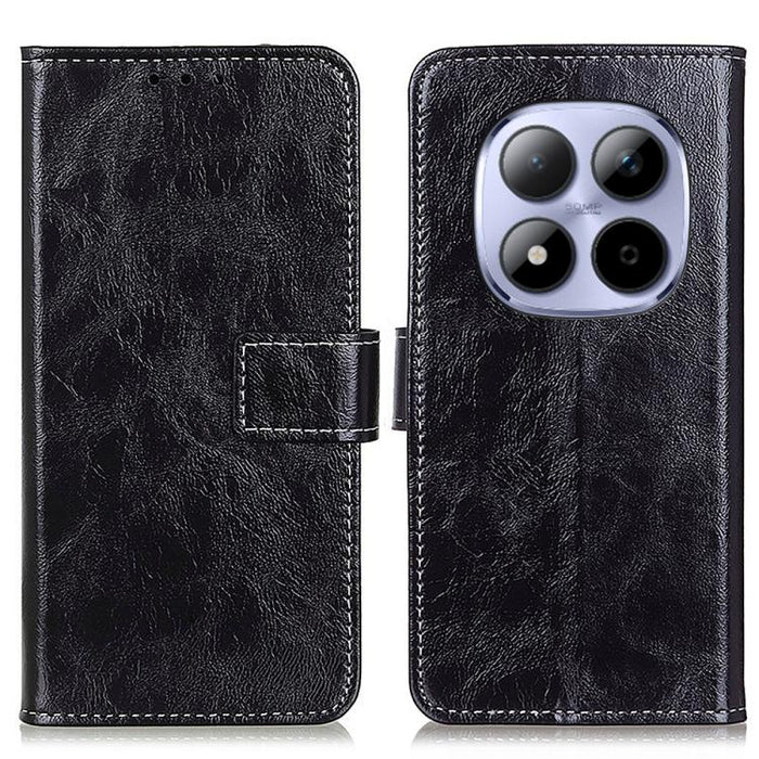 Funda para teléfono de cuero con textura retro Crazy Horse, For Redmi A7 Pro 171mm/Poco C85x 5G, For Redmi Turbo 5 Max / Poco X8 Pro Max, For Redmi Turbo 5 5G / Poco X8 Pro 5G, For Redmi Note 15 Pro+ 5G Global 163.3mm, For Redmi Note 15 5G Global 164mm...