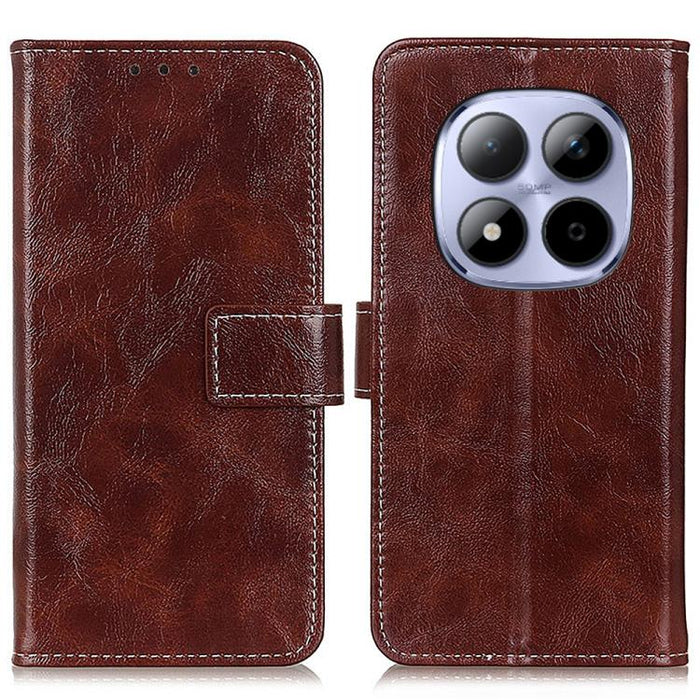 Funda para teléfono de cuero con textura retro Crazy Horse, For Redmi A7 Pro 171mm/Poco C85x 5G, For Redmi Turbo 5 Max / Poco X8 Pro Max, For Redmi Turbo 5 5G / Poco X8 Pro 5G, For Redmi Note 15 Pro+ 5G Global 163.3mm, For Redmi Note 15 5G Global 164mm...