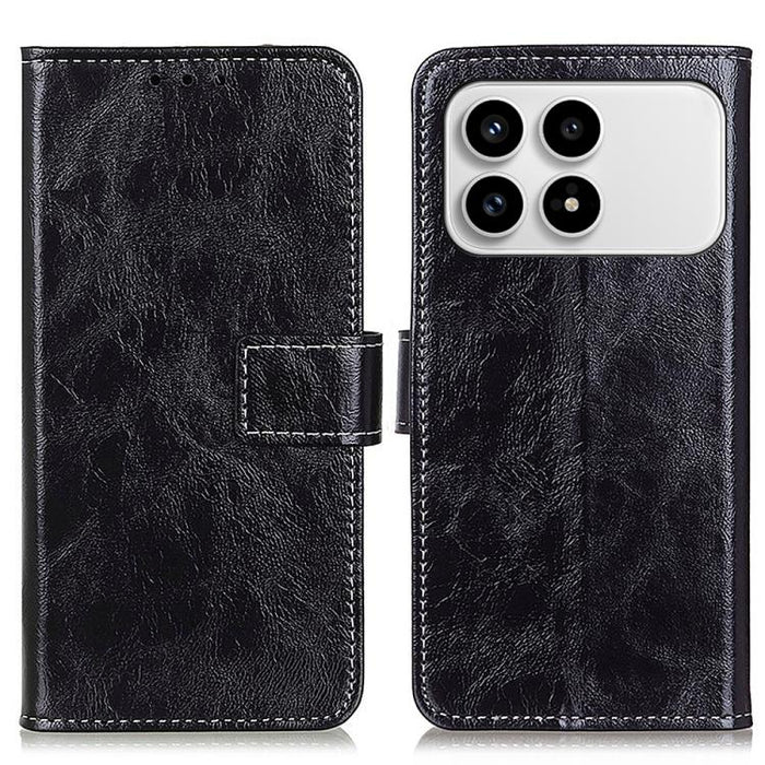Funda para teléfono de cuero con textura retro Crazy Horse, For Redmi A7 Pro 171mm/Poco C85x 5G, For Redmi Turbo 5 Max / Poco X8 Pro Max, For Redmi Turbo 5 5G / Poco X8 Pro 5G, For Redmi Note 15 Pro+ 5G Global 163.3mm, For Redmi Note 15 5G Global 164mm...