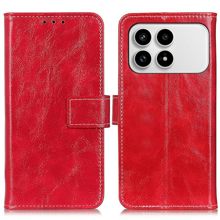 Funda para teléfono de cuero con textura retro Crazy Horse, For Redmi A7 Pro 171mm/Poco C85x 5G, For Redmi Turbo 5 Max / Poco X8 Pro Max, For Redmi Turbo 5 5G / Poco X8 Pro 5G, For Redmi Note 15 Pro+ 5G Global 163.3mm, For Redmi Note 15 5G Global 164mm...