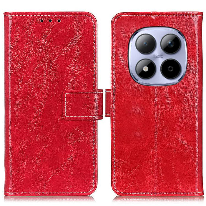 Funda para teléfono de cuero con textura retro Crazy Horse, For Redmi A7 Pro 171mm/Poco C85x 5G, For Redmi Turbo 5 Max / Poco X8 Pro Max, For Redmi Turbo 5 5G / Poco X8 Pro 5G, For Redmi Note 15 Pro+ 5G Global 163.3mm, For Redmi Note 15 5G Global 164mm...