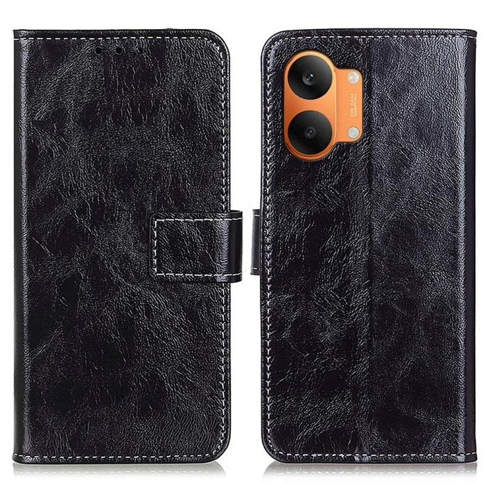 Funda para teléfono de cuero con textura retro Crazy Horse, For Redmi A7 Pro 171mm/Poco C85x 5G, For Redmi Turbo 5 Max / Poco X8 Pro Max, For Redmi Turbo 5 5G / Poco X8 Pro 5G, For Redmi Note 15 Pro+ 5G Global 163.3mm, For Redmi Note 15 5G Global 164mm...