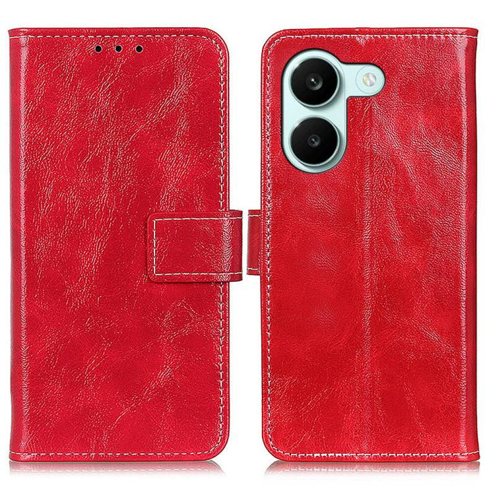 Funda para teléfono de cuero con textura retro Crazy Horse, For Redmi A7 Pro 171mm/Poco C85x 5G, For Redmi Turbo 5 Max / Poco X8 Pro Max, For Redmi Turbo 5 5G / Poco X8 Pro 5G, For Redmi Note 15 Pro+ 5G Global 163.3mm, For Redmi Note 15 5G Global 164mm...