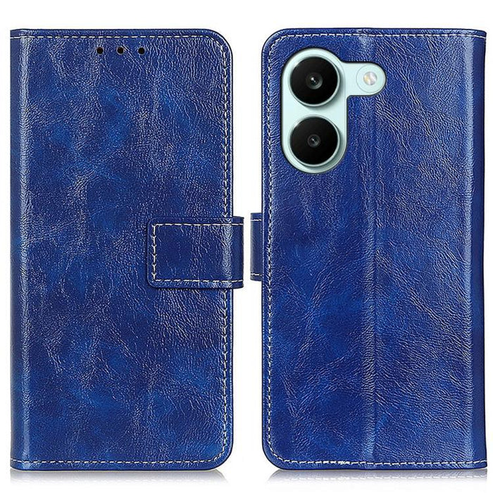 Funda para teléfono de cuero con textura retro Crazy Horse, For Redmi A7 Pro 171mm/Poco C85x 5G, For Redmi Turbo 5 Max / Poco X8 Pro Max, For Redmi Turbo 5 5G / Poco X8 Pro 5G, For Redmi Note 15 Pro+ 5G Global 163.3mm, For Redmi Note 15 5G Global 164mm...