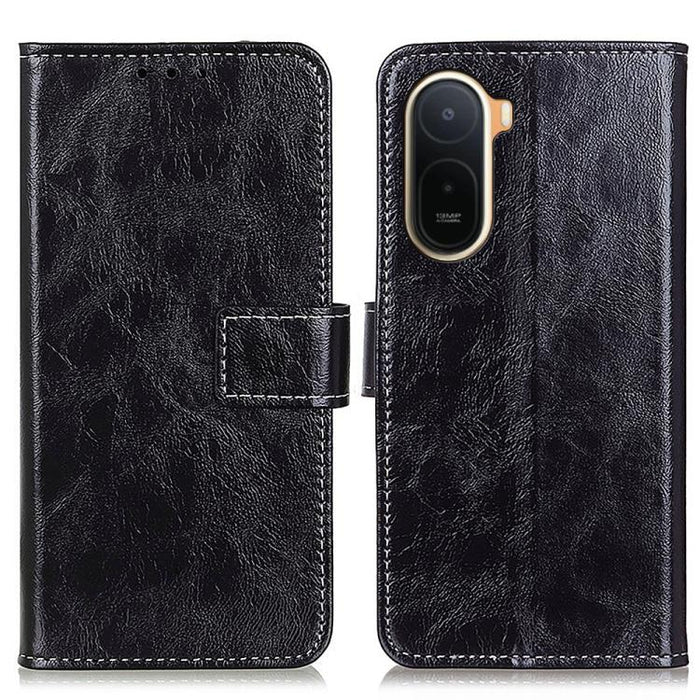 Funda para teléfono de cuero con textura retro Crazy Horse, For Redmi A7 Pro 171mm/Poco C85x 5G, For Redmi Turbo 5 Max / Poco X8 Pro Max, For Redmi Turbo 5 5G / Poco X8 Pro 5G, For Redmi Note 15 Pro+ 5G Global 163.3mm, For Redmi Note 15 5G Global 164mm...