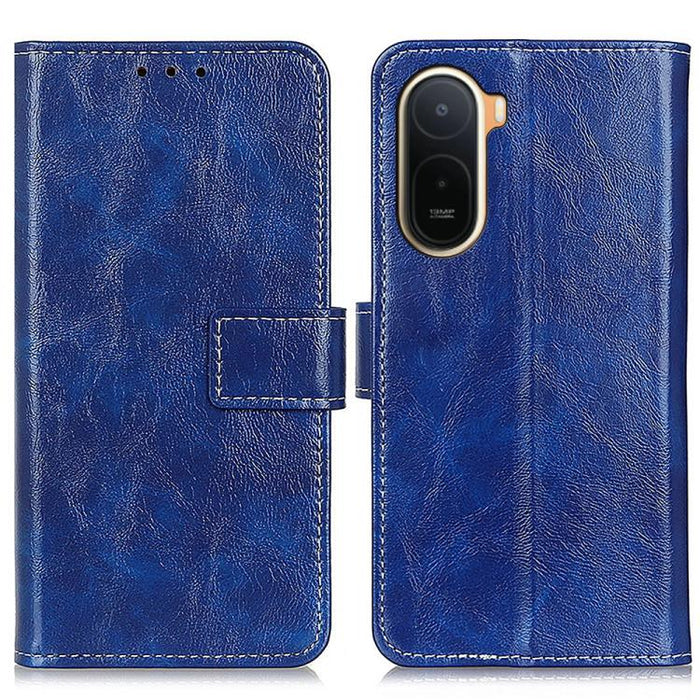 Funda para teléfono de cuero con textura retro Crazy Horse, For Redmi A7 Pro 171mm/Poco C85x 5G, For Redmi Turbo 5 Max / Poco X8 Pro Max, For Redmi Turbo 5 5G / Poco X8 Pro 5G, For Redmi Note 15 Pro+ 5G Global 163.3mm, For Redmi Note 15 5G Global 164mm...