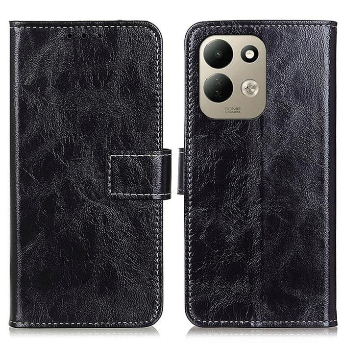Funda para teléfono de cuero con textura retro Crazy Horse, For Redmi A7 Pro 171mm/Poco C85x 5G, For Redmi Turbo 5 Max / Poco X8 Pro Max, For Redmi Turbo 5 5G / Poco X8 Pro 5G, For Redmi Note 15 Pro+ 5G Global 163.3mm, For Redmi Note 15 5G Global 164mm...