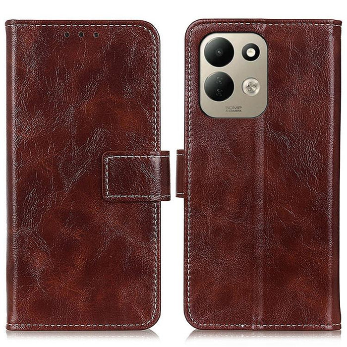 Funda para teléfono de cuero con textura retro Crazy Horse, For Redmi A7 Pro 171mm/Poco C85x 5G, For Redmi Turbo 5 Max / Poco X8 Pro Max, For Redmi Turbo 5 5G / Poco X8 Pro 5G, For Redmi Note 15 Pro+ 5G Global 163.3mm, For Redmi Note 15 5G Global 164mm...