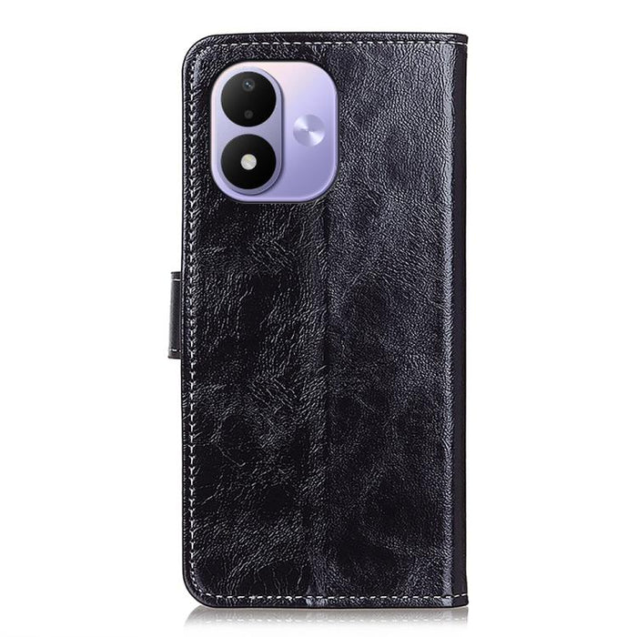 Funda para teléfono de cuero con textura retro Crazy Horse, For Redmi A7 Pro 171mm/Poco C85x 5G, For Redmi Turbo 5 Max / Poco X8 Pro Max, For Redmi Turbo 5 5G / Poco X8 Pro 5G, For Redmi Note 15 Pro+ 5G Global 163.3mm, For Redmi Note 15 5G Global 164mm...
