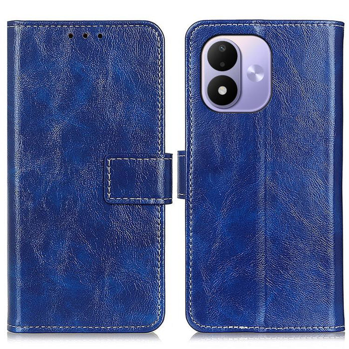 Funda para teléfono de cuero con textura retro Crazy Horse, For Redmi A7 Pro 171mm/Poco C85x 5G, For Redmi Turbo 5 Max / Poco X8 Pro Max, For Redmi Turbo 5 5G / Poco X8 Pro 5G, For Redmi Note 15 Pro+ 5G Global 163.3mm, For Redmi Note 15 5G Global 164mm...