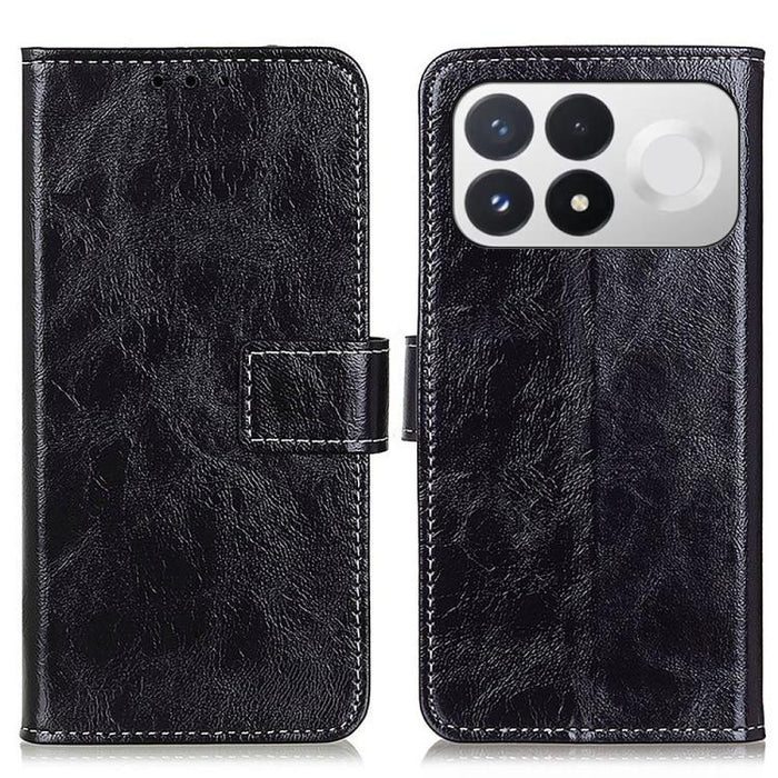 Funda para teléfono de cuero con textura retro Crazy Horse, For Redmi A7 Pro 171mm/Poco C85x 5G, For Redmi Turbo 5 Max / Poco X8 Pro Max, For Redmi Turbo 5 5G / Poco X8 Pro 5G, For Redmi Note 15 Pro+ 5G Global 163.3mm, For Redmi Note 15 5G Global 164mm...