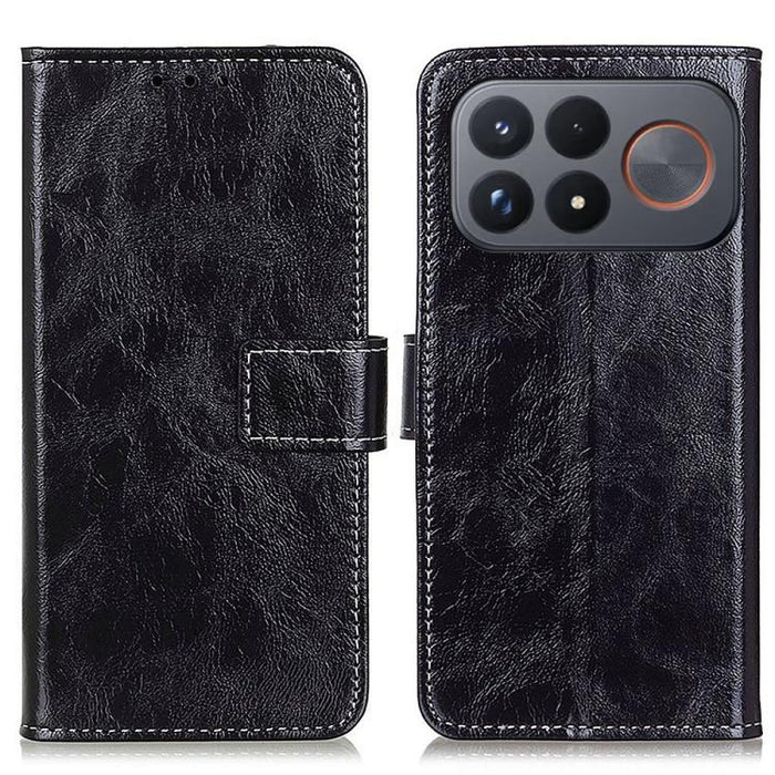 Funda para teléfono de cuero con textura retro Crazy Horse, For Redmi A7 Pro 171mm/Poco C85x 5G, For Redmi Turbo 5 Max / Poco X8 Pro Max, For Redmi Turbo 5 5G / Poco X8 Pro 5G, For Redmi Note 15 Pro+ 5G Global 163.3mm, For Redmi Note 15 5G Global 164mm...