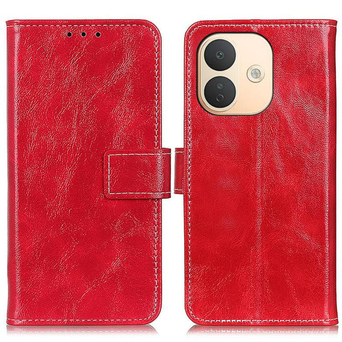 Funda para teléfono de cuero con textura retro Crazy Horse, For Redmi A7 Pro 171mm/Poco C85x 5G, For Redmi Turbo 5 Max / Poco X8 Pro Max, For Redmi Turbo 5 5G / Poco X8 Pro 5G, For Redmi Note 15 Pro+ 5G Global 163.3mm, For Redmi Note 15 5G Global 164mm...