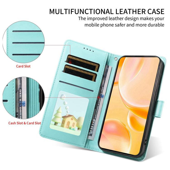 Funda de cuero para teléfono con bloqueo RFID y diseño de perro y corazón en relieve, For Redmi Note 14 4G 164.84mm, For Redmi Note 14 Pro+ 5G / 14 Pro 4G, For Redmi Turbo 4 5G / Poco X7 Pro 5G, For Redmi Note 14 5G / Poco M7 Pro 5G                    ...
