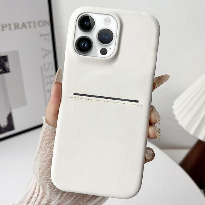 Skin Feel Sheepskin Card Slot Phone Case, For iPhone 12 Pro Max
