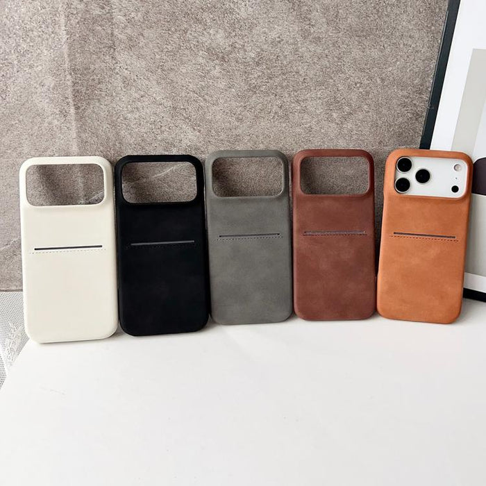 Skin Feel Sheepskin Card Slot Phone Case, For iPhone 12 Pro Max