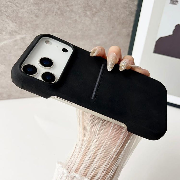 Skin Feel Sheepskin Card Slot Phone Case, For iPhone 12 Pro Max